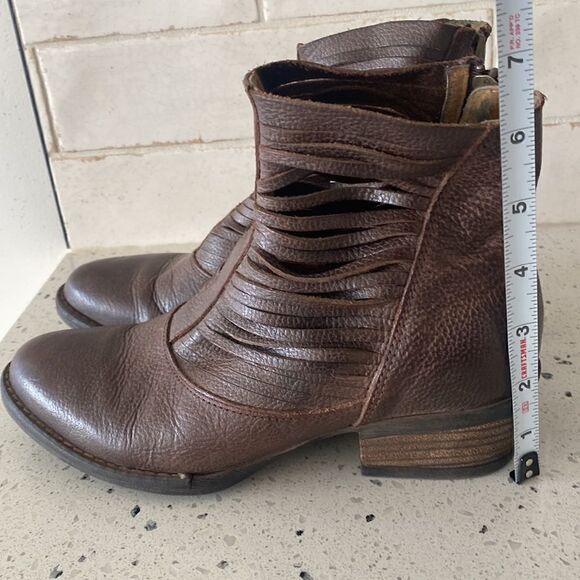 Sbicca Boots Jeronimo Brown Leather Ankle Western Booties Women’s Size 7 - Picture 7 of 12